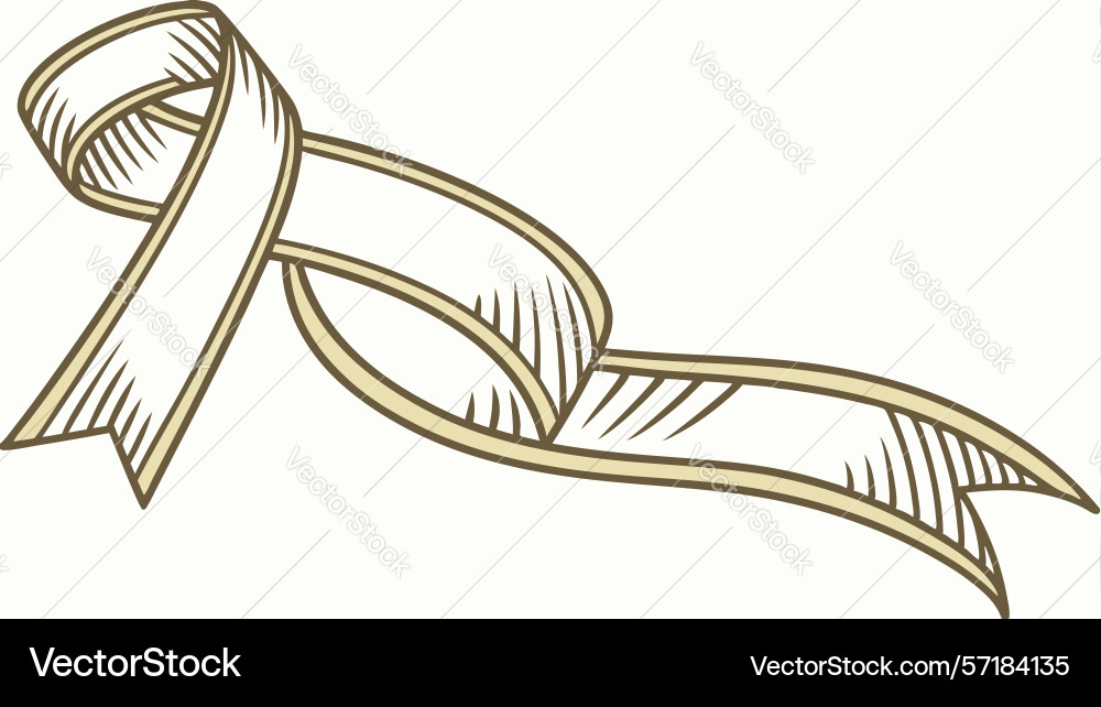 Awareness ribbon loop symbol design generative ai Awareness ribbon loop symbol design generative ai vector image