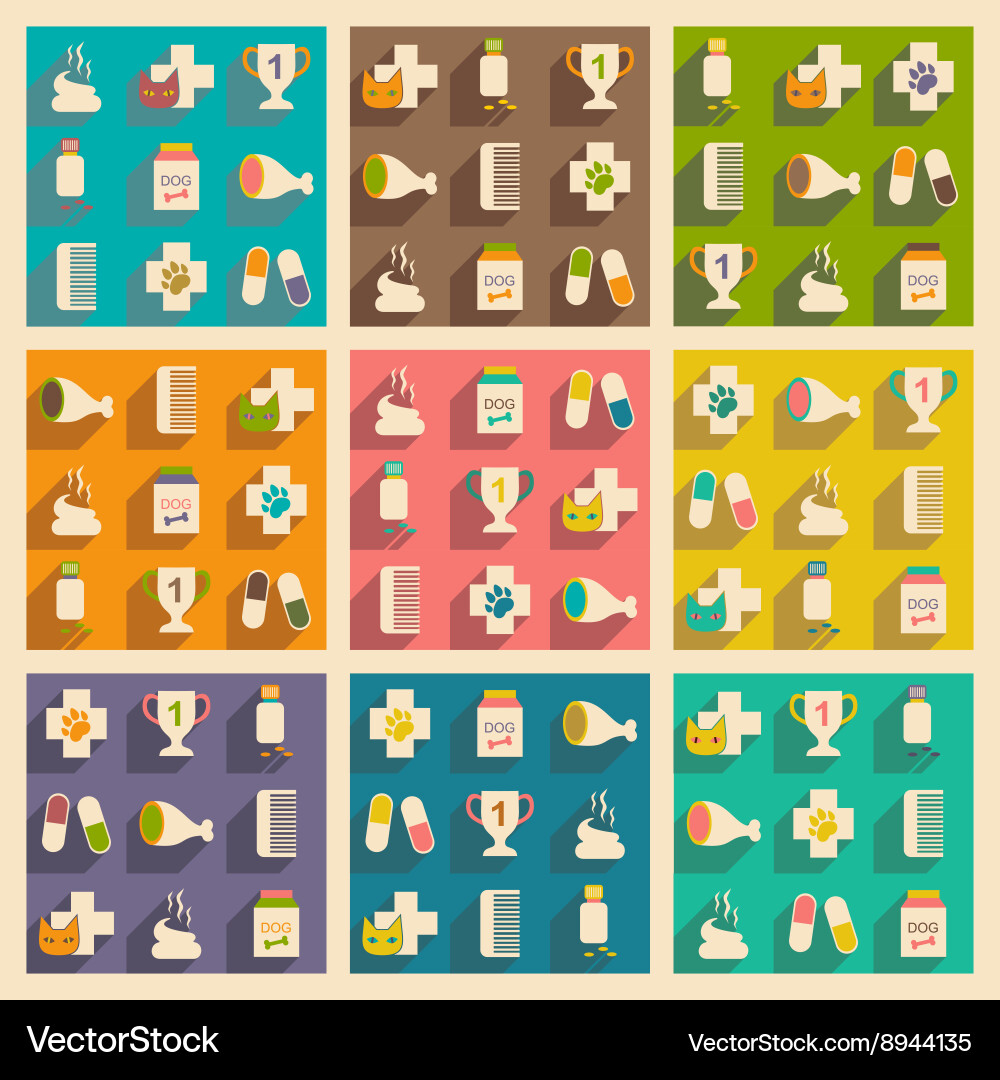 Flat with shadow concept and mobile application Vector Image