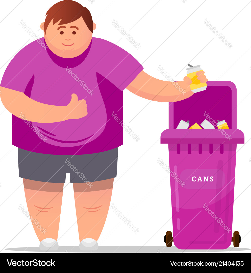 Man hand throws garbage Man hand throws garbage vector image