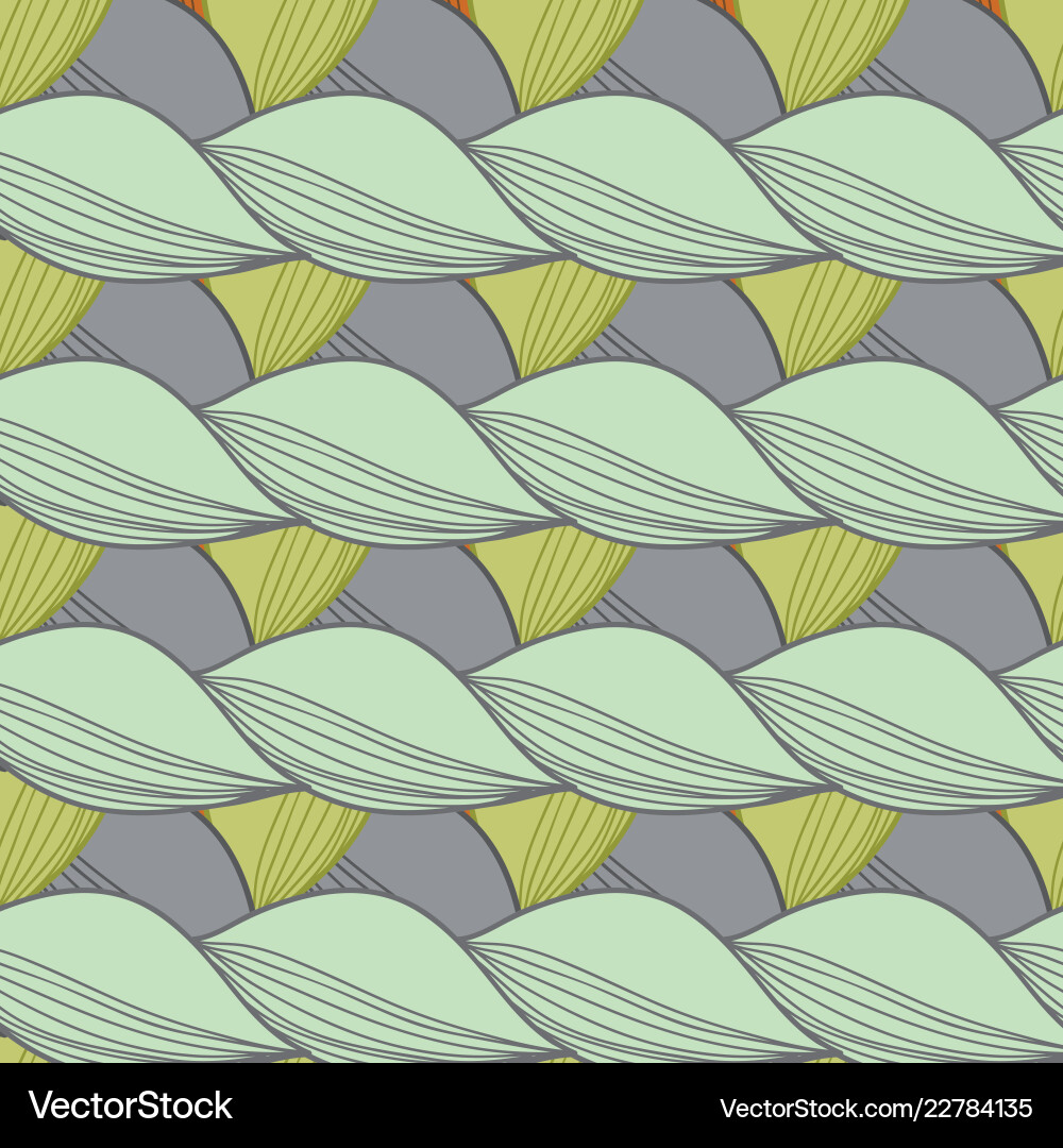Pattern made of repeating shapes in the shape Vector Image