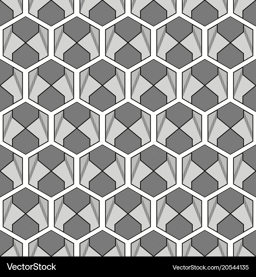 Seamless grey abstract polygonal pattern Vector Image
