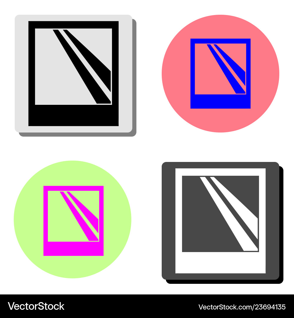 Window flat icon Vector Image