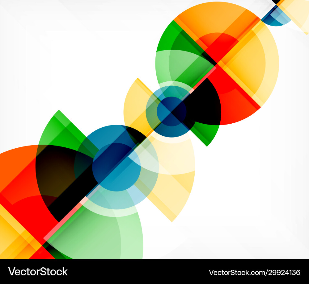 Abstract background circle and triangle design Vector Image