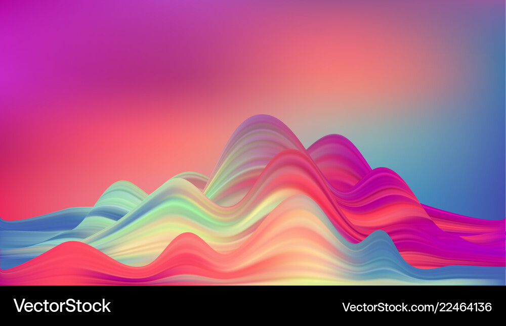 Abstract Color Flow Background vector image