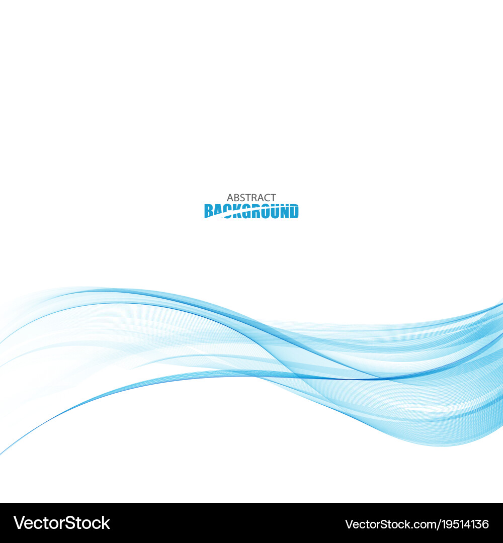 Abstract color wave design element vector image