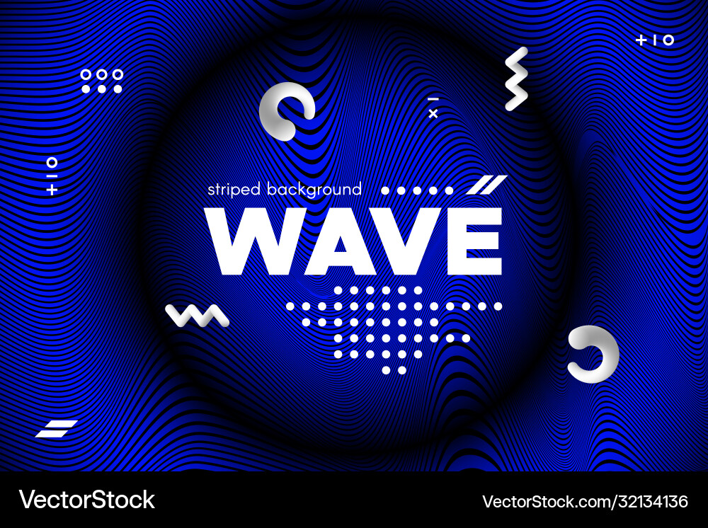 Abstract wavy lines with 3d effect Abstract wavy lines with 3d effect vector image
