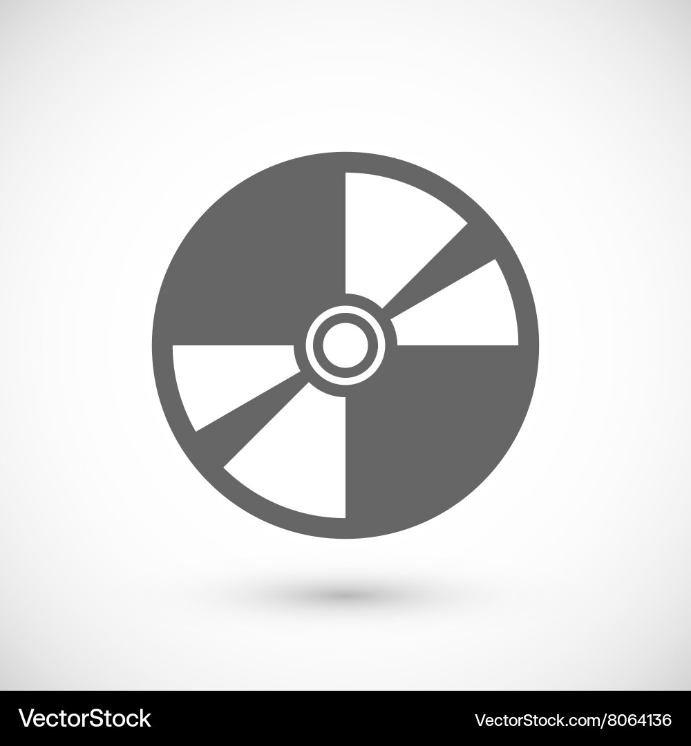 Compact Disk Icon Vector Image