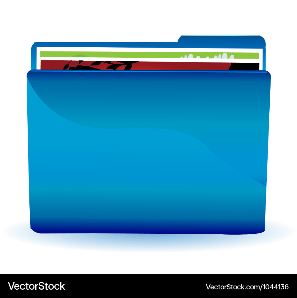File Folder Icon vector image