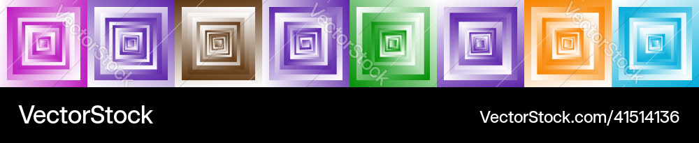 Geometric square design shape with random shaded Vector Image