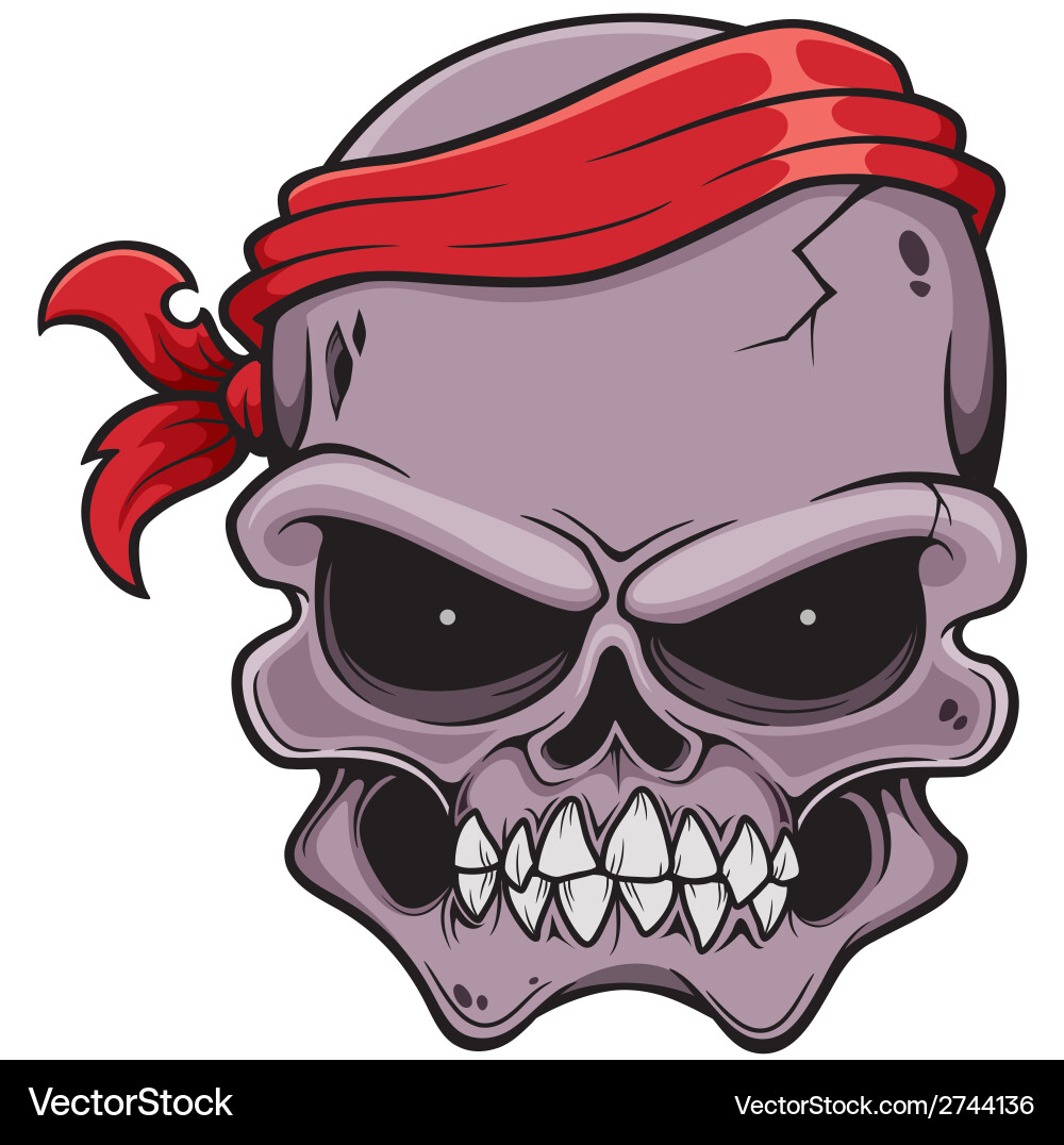 Pirate Skull Vector Image