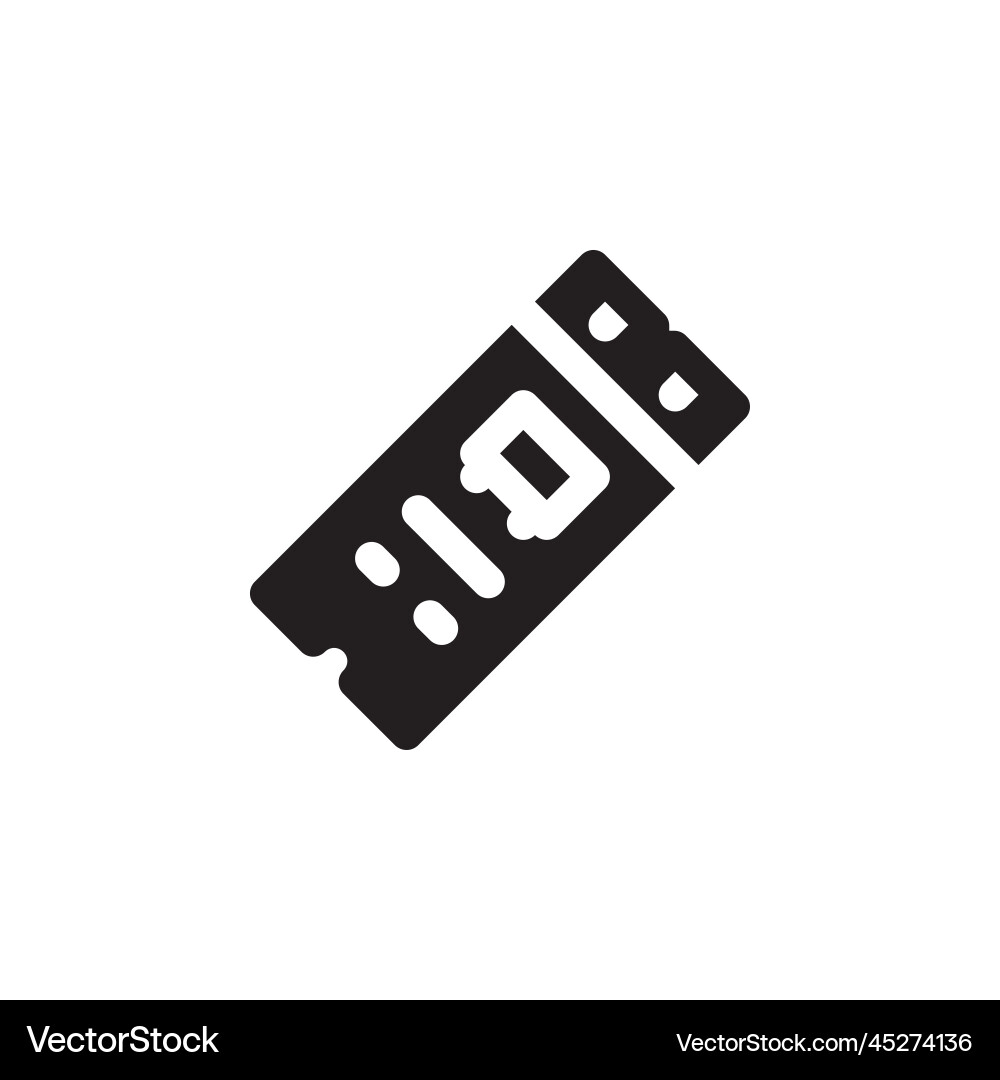 Ssd icon computer component solid style Ssd icon computer component solid style vector image