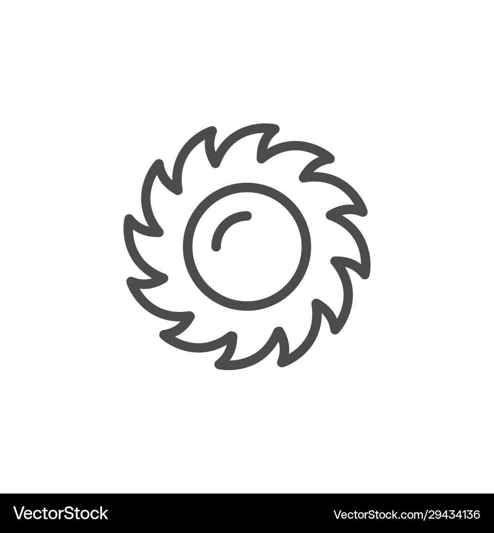 Sun line outline icon and light object vector image