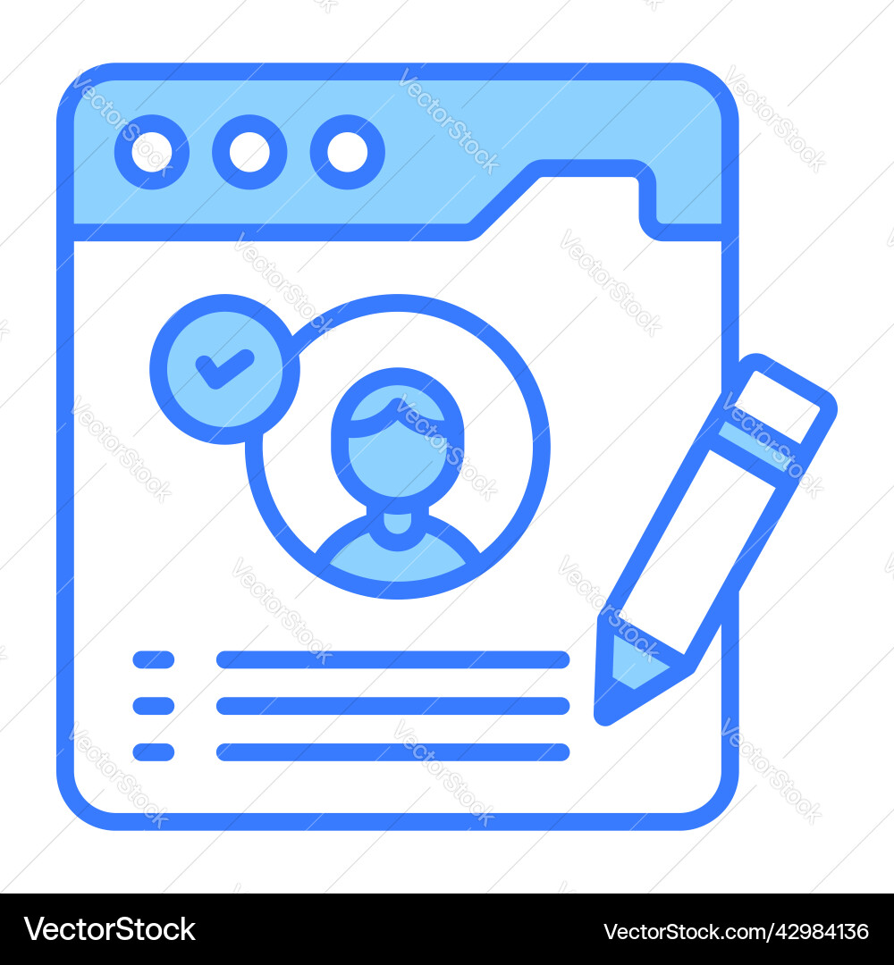Web account modern concepts design vector image