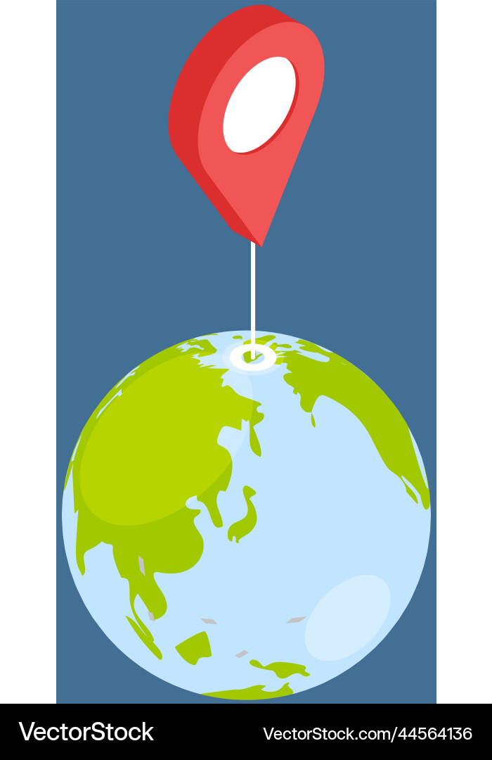 Worldwide navigation tracking with app map Worldwide navigation tracking with app map vector image