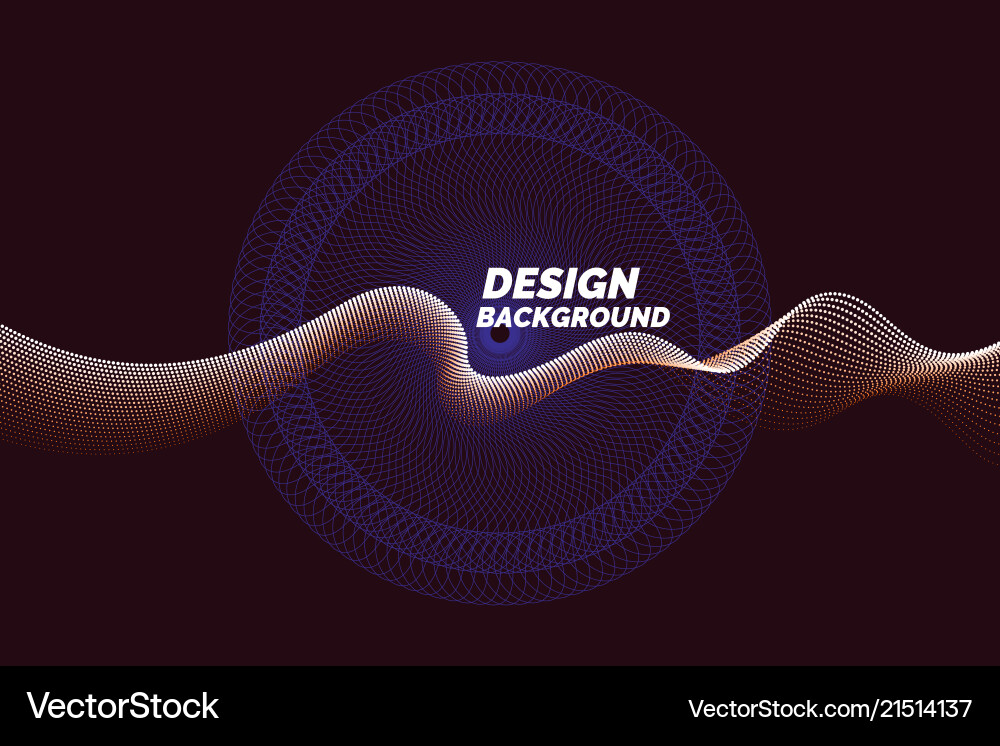 Abstract background with dynamic waves Abstract background with dynamic waves vector image