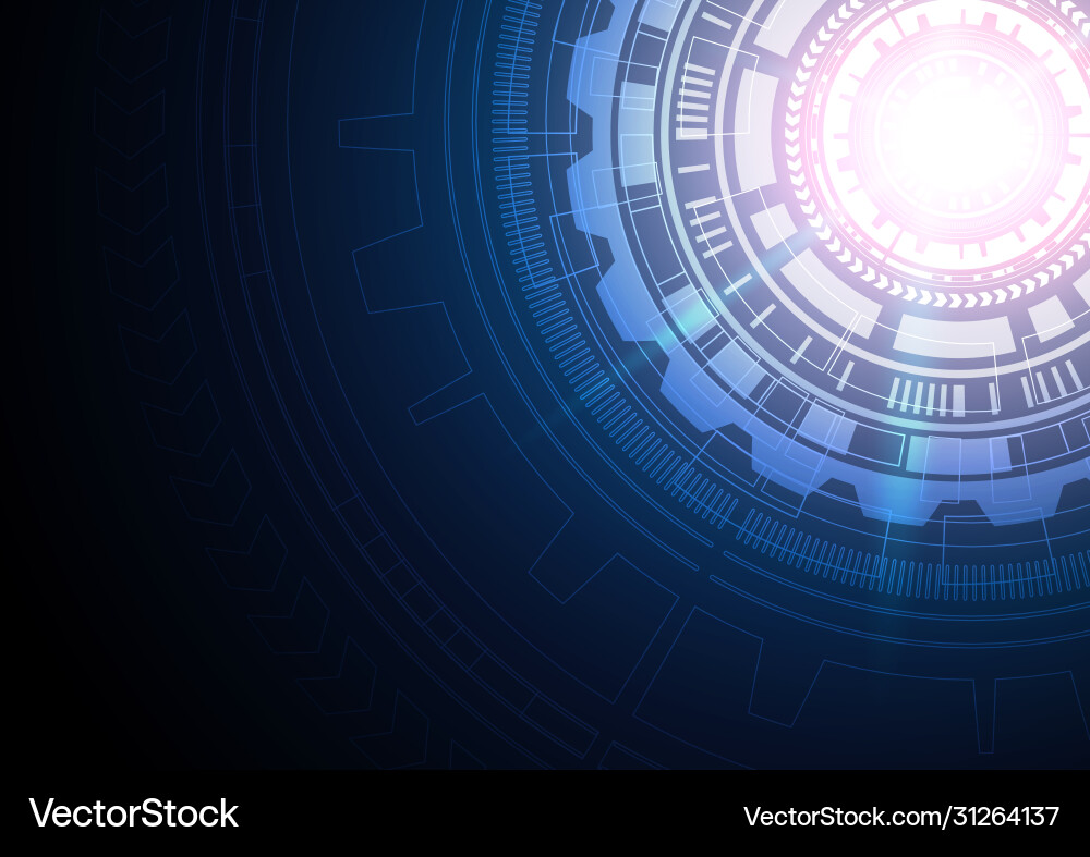 Circuit technology background with hi-tech Circuit technology background with hi-tech vector image