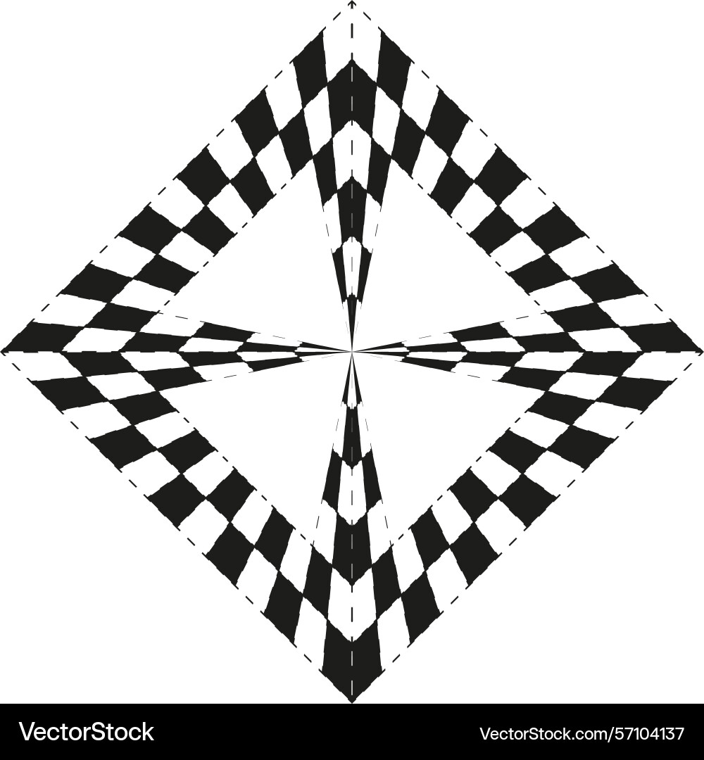 Diamond chess pattern rotated board design Vector Image