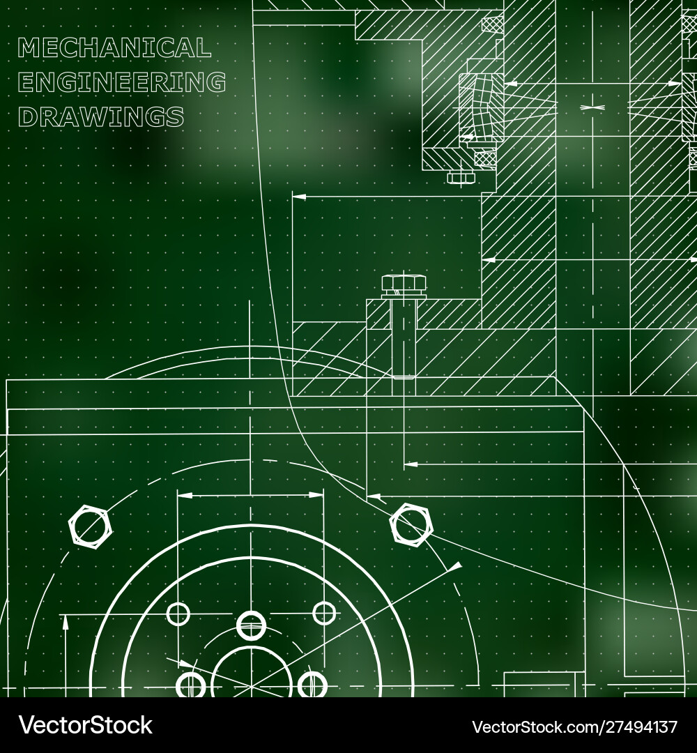 Mechanics technical design engineering style Mechanics technical design engineering style vector image