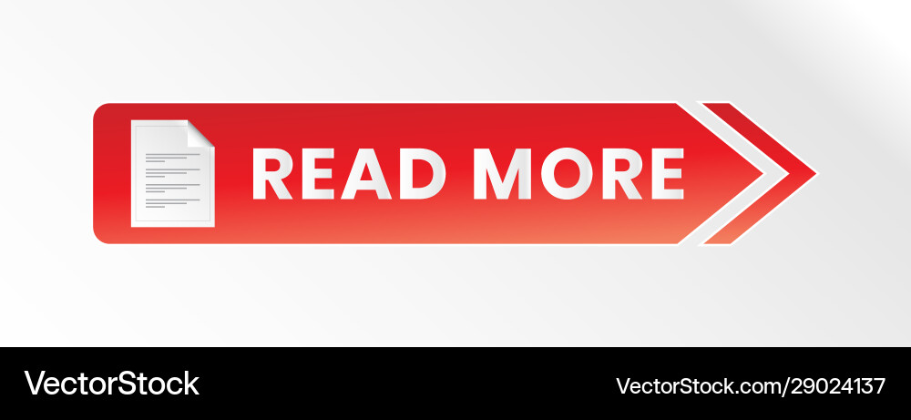Modern read more button icon vector image