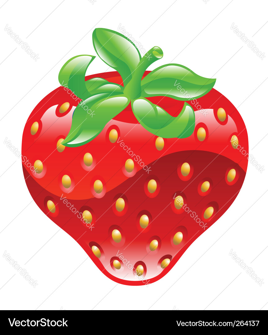 Strawberry icon Royalty Free Vector Image - VectorStock