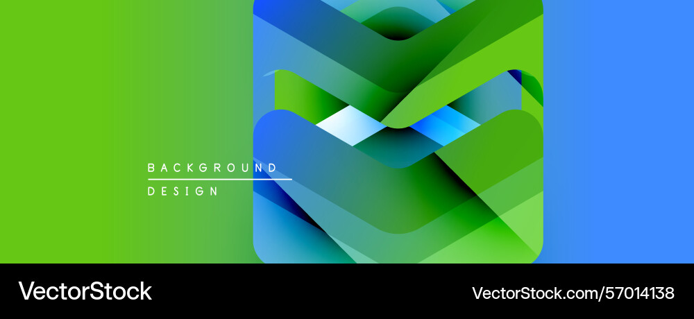 Abstract geometric shapes overlap creating vector image