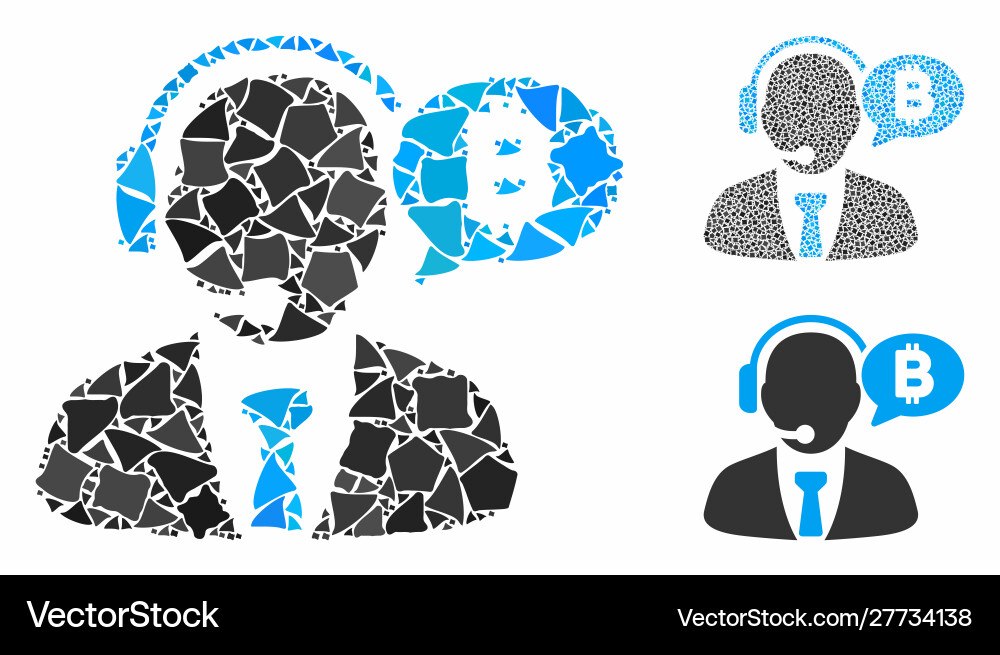 Bitcoin manager message composition icon rugged Bitcoin manager message composition icon rugged vector image