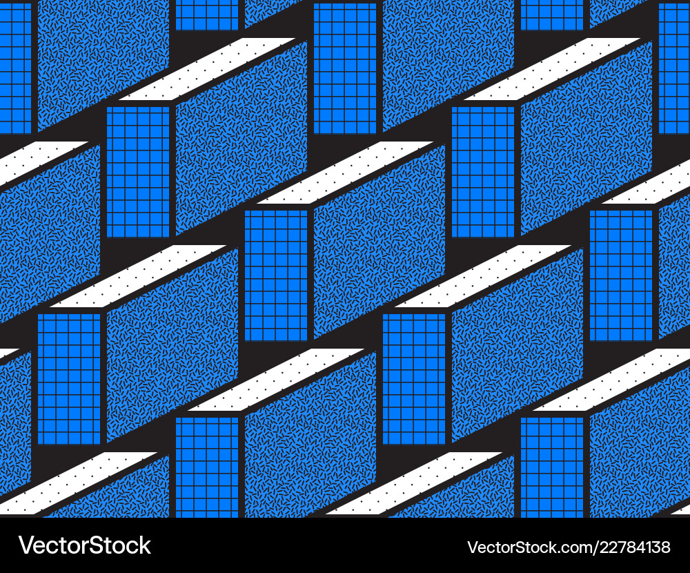 Bold Geometric Seamless Patterns vector image