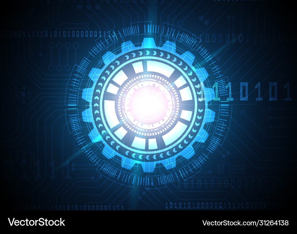 Circuit technology background with hi-tech Circuit technology background with hi-tech vector image