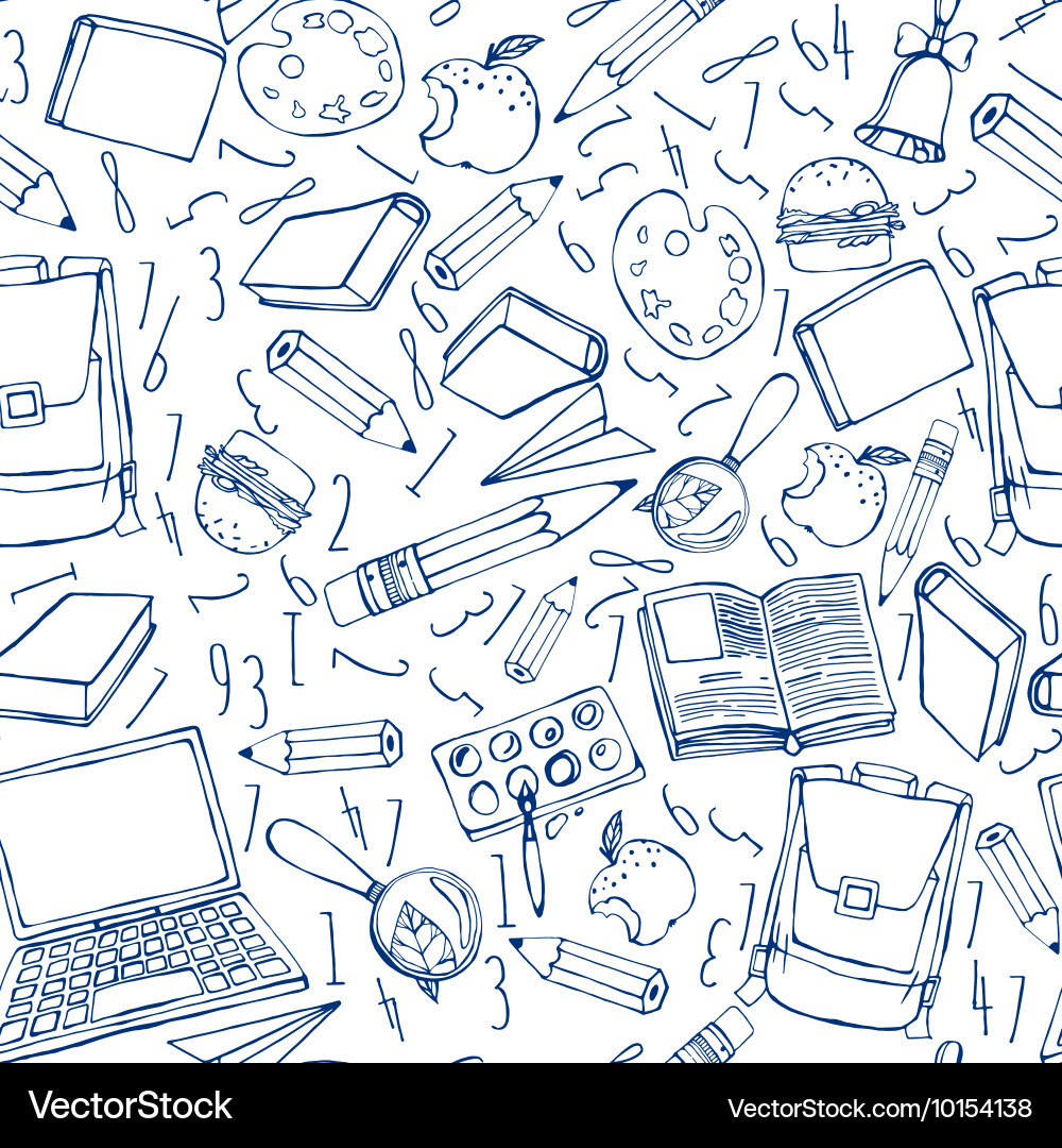 Exercise book pattern 02 vector image
