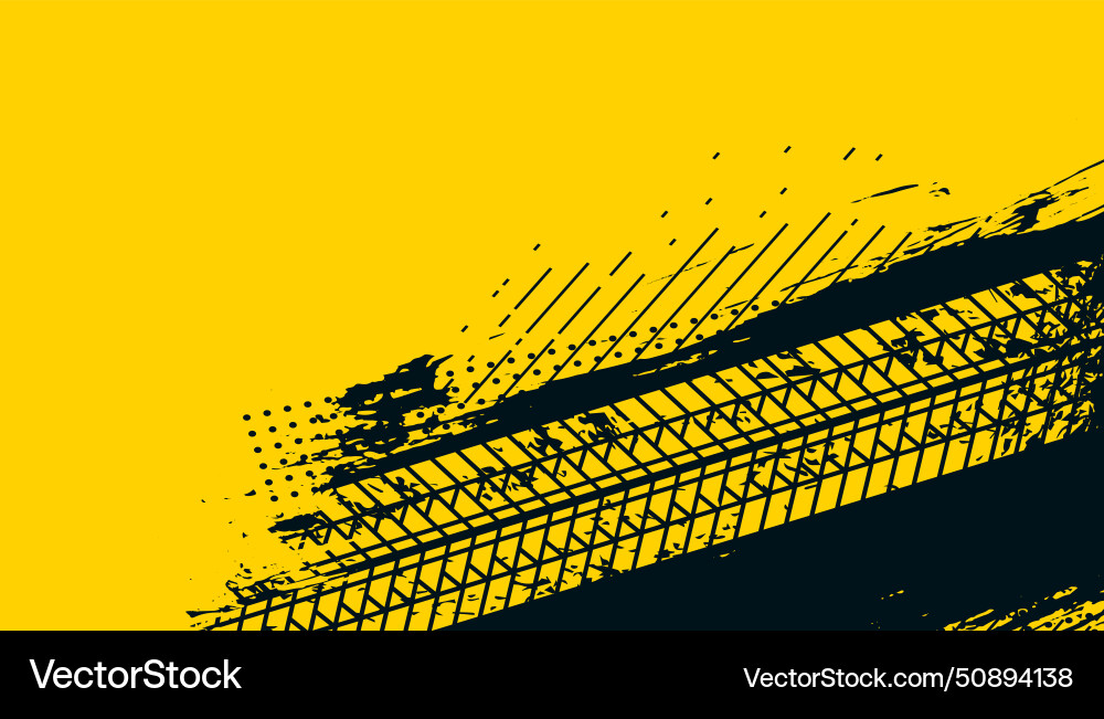 Grungy pattern trace mark yellow background design Vector Image