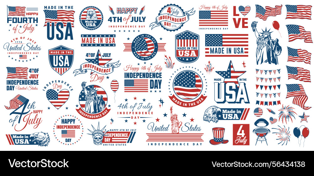 Independence Day Patriotic Celebration Vector Image