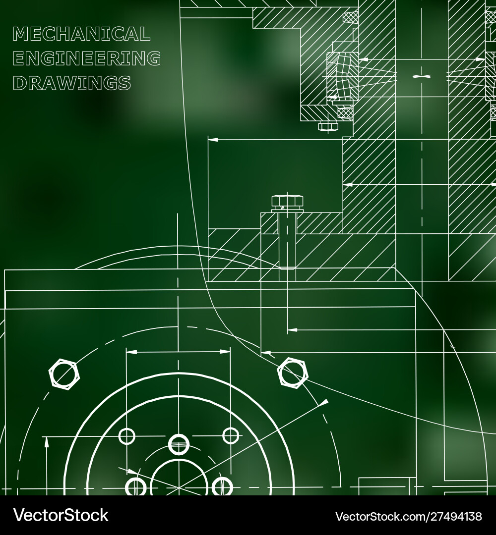 Mechanics technical design engineering style Mechanics technical design engineering style vector image