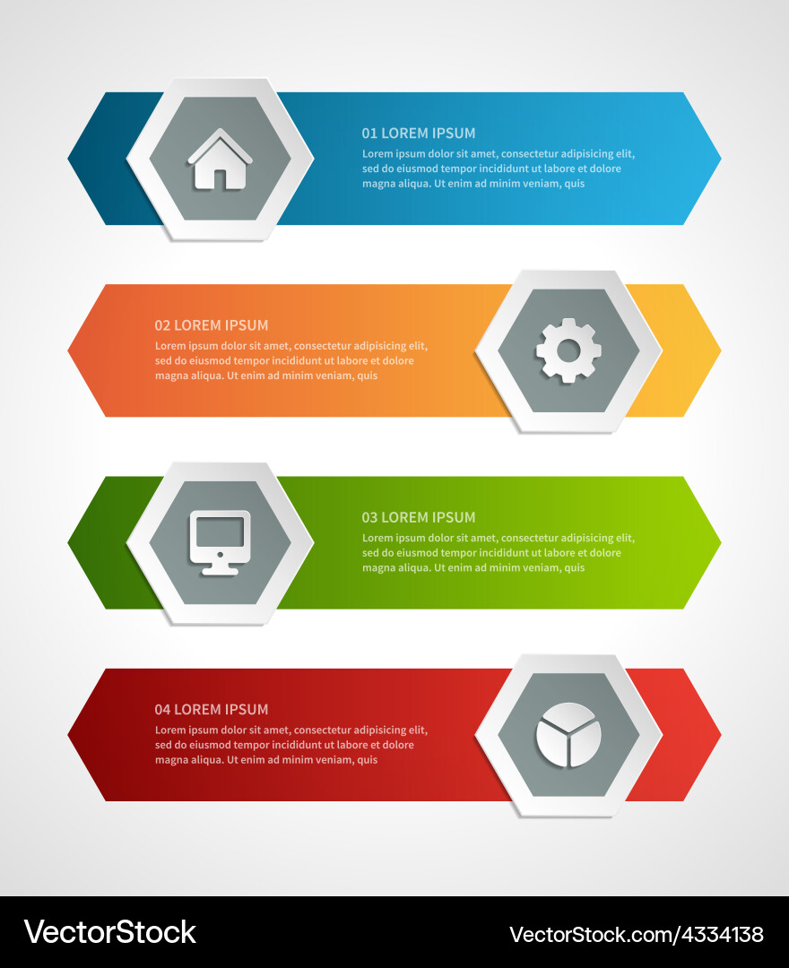 Modern Geometric Data Visualization vector image