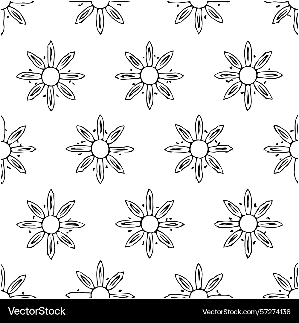 Seamless pattern with decorative suns creating Seamless pattern with decorative suns creating Vector Image