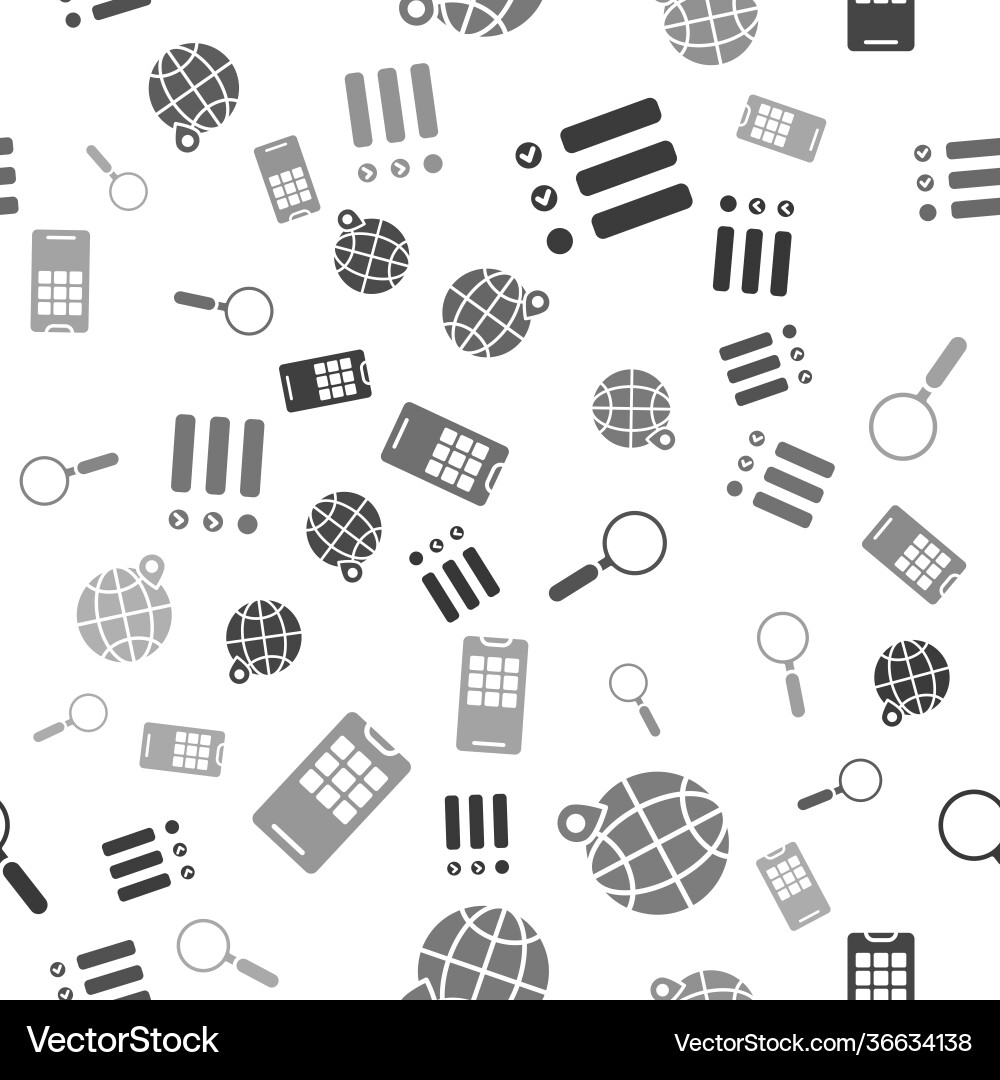 Set task list location on globe magnifying Set task list location on globe magnifying Vector Image