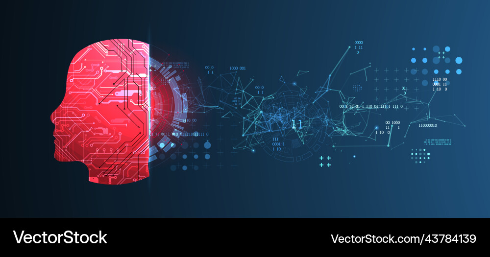 Abstract background on the theme of artificial Abstract background on the theme of artificial vector image