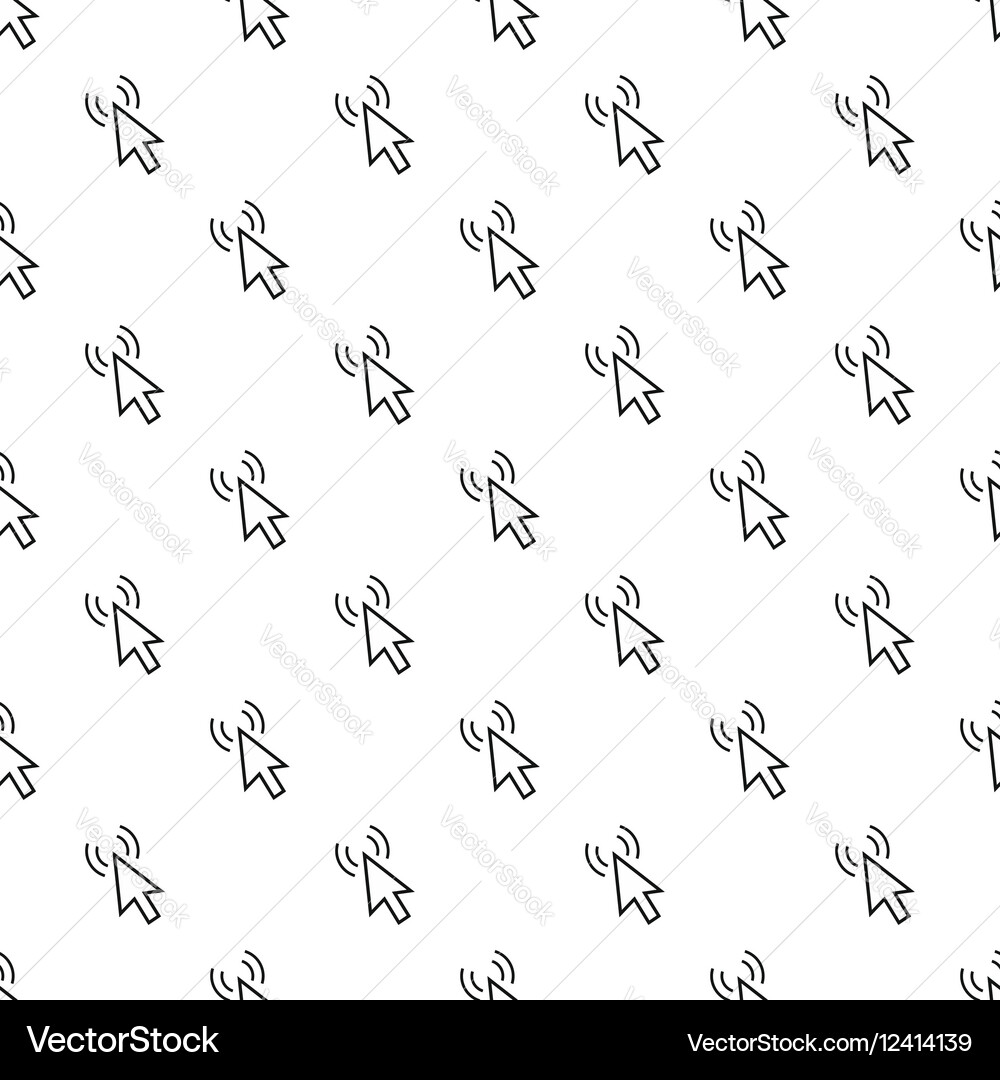 Cursor of mouse clicks pattern simple style vector image