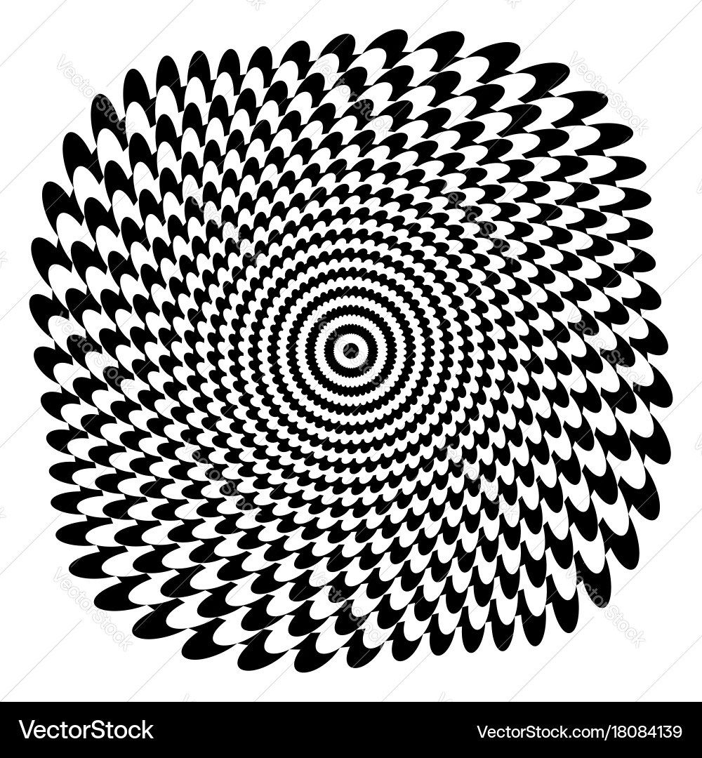 Dynamic Radial Pattern Vector Image