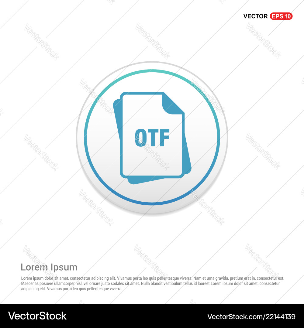 File type icons - white circle button Vector Image