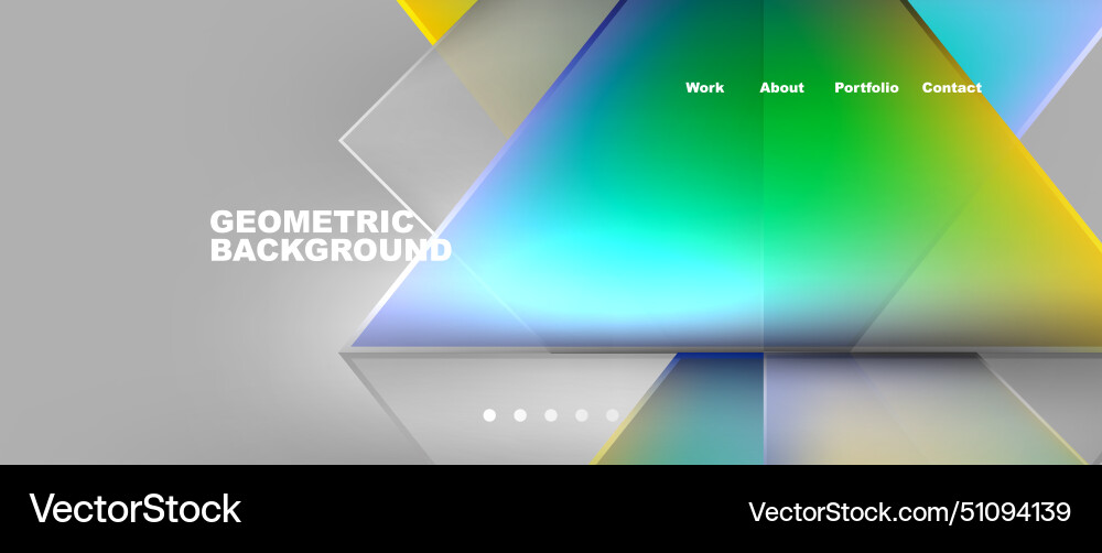 Geometric background with colorful triangles Geometric background with colorful triangles vector image