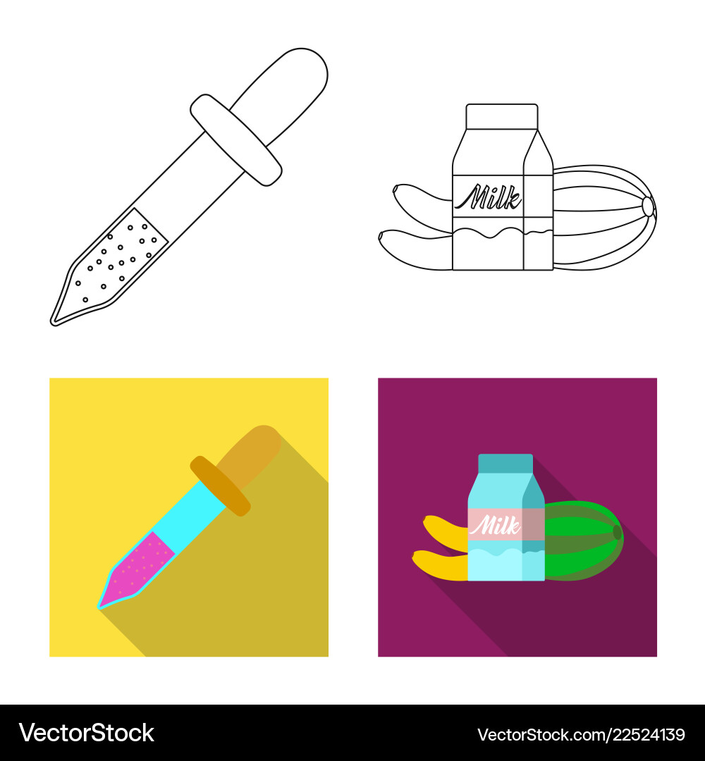 Isolated object of and symbol set s vector image