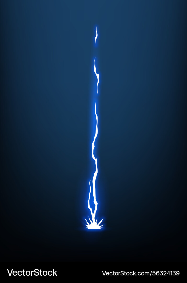 Lightning animation with sparks electricity Lightning animation with sparks electricity vector image