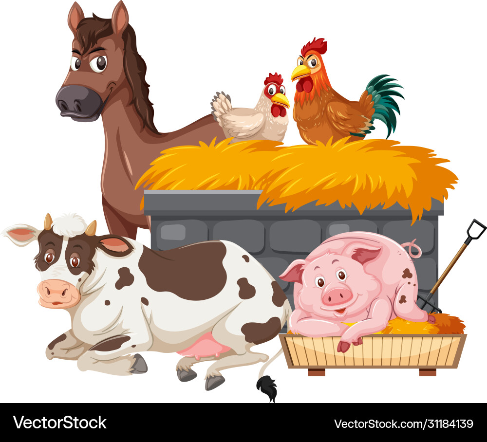 many-farm-animals-on-white-background-royalty-free-vector