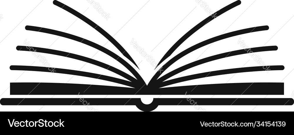 Open library book icon simple style Open library book icon simple style Vector Image