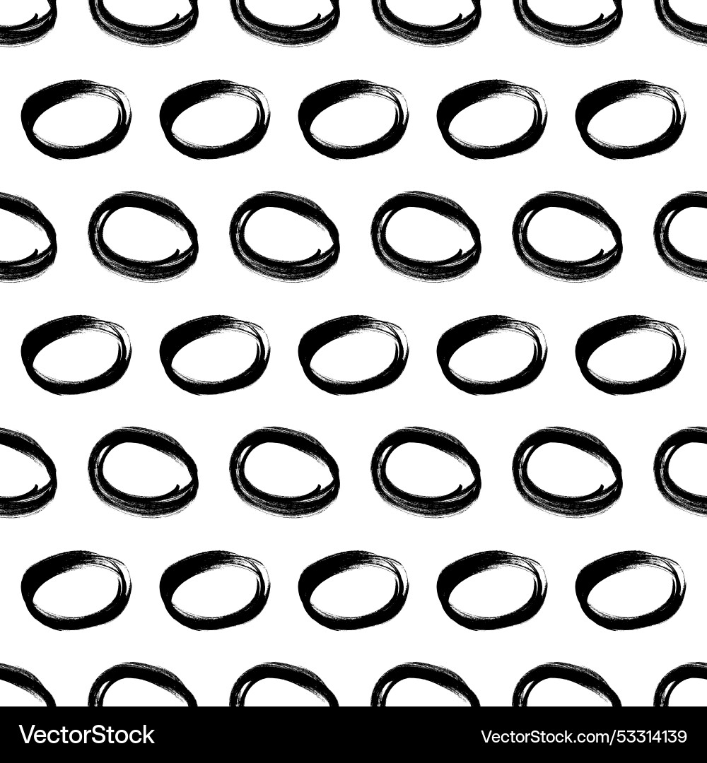 Seamless pattern with sketch circles shape Seamless pattern with sketch circles shape vector image