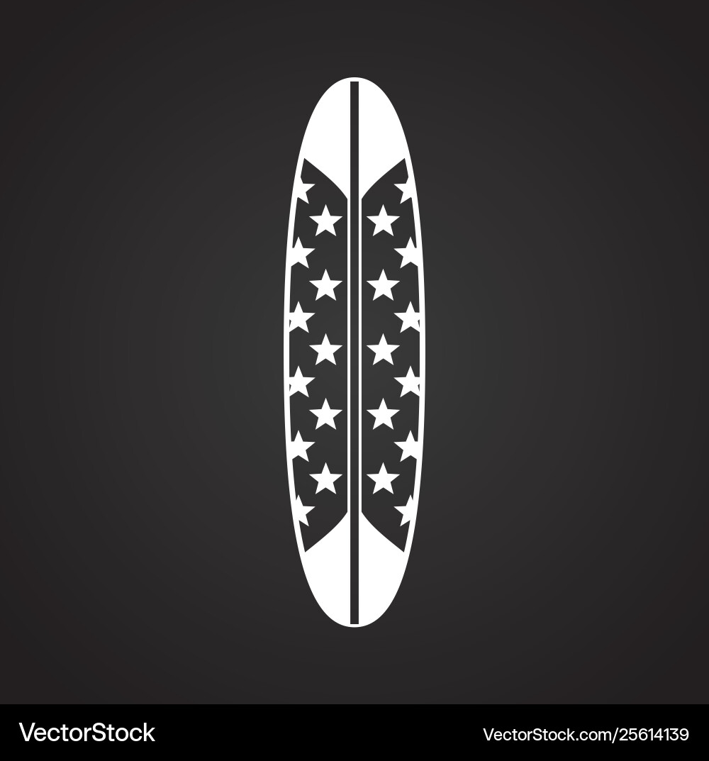 Surfboard icons on background for graphic and web Surfboard icons on background for graphic and web vector image