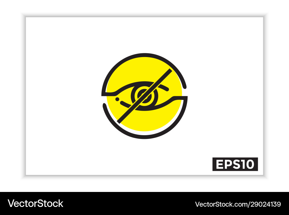 Visible and invisible icons hide Visible and invisible icons hide vector image