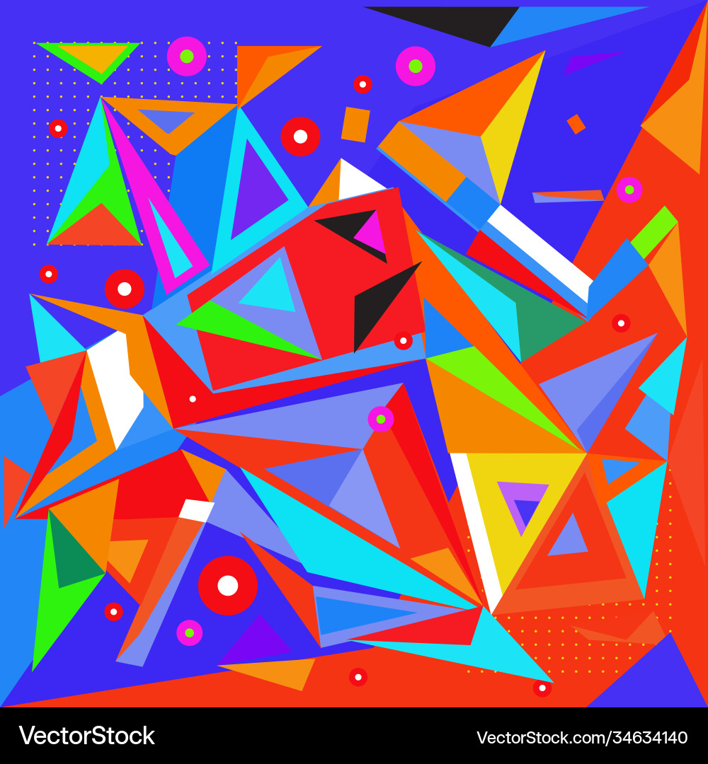Abstract modern triangles background pattern vector image