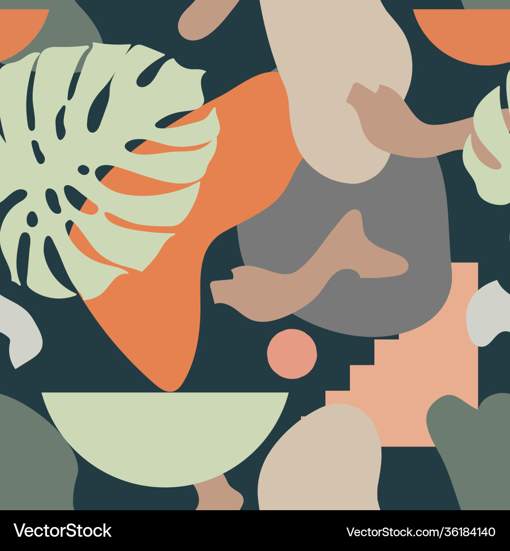 Abstract seamless pattern in modern simple style vector image