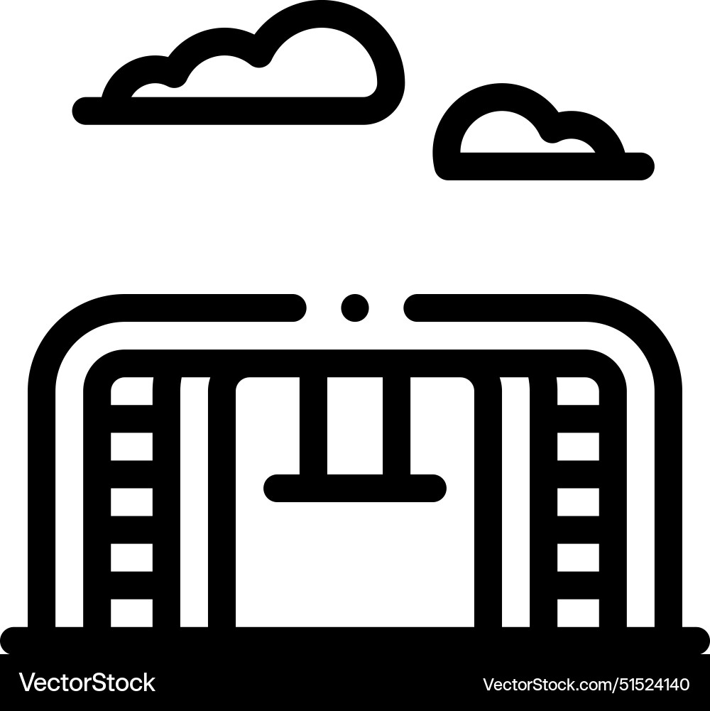 Bars icon thin linear style design isolated Vector Image